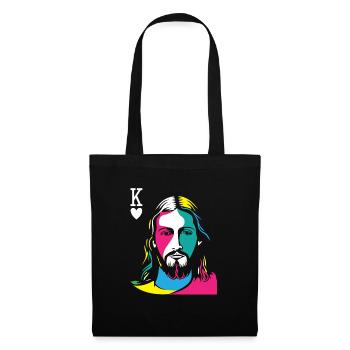 Religious Christian Believers Jesus Christ Is - Stoffbeutel - Schwarz - Vorne