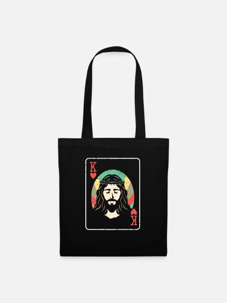 Religious Christian Scripture Jesus Christ Is - Stoffbeutel - Schwarz
