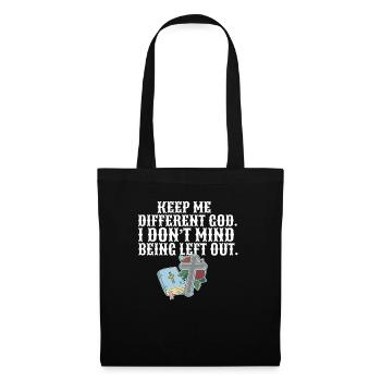 Citation religieuse Les croyants chrétiens me gardent - Sac en tissu - noir - Devant