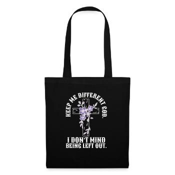 Keep Me Different God Religious Christian - Stoffbeutel - Schwarz - Vorne