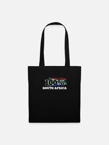 Südafrika - Stoffbeutel - Schwarz