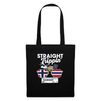 Straight Trippin' Norway Vacation Tour Travel - Tote Bag - black - Front