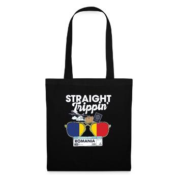 Straight Trippin' Roumanie Vacation Tour Voyage - Sac en tissu - noir - Devant