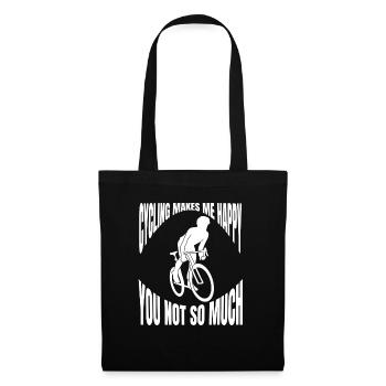 Cyclistes cyclistes Cyclistes cyclistes - Sac en tissu - noir - Devant