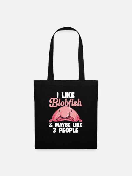 Blobfisch - Stoffbeutel - Schwarz