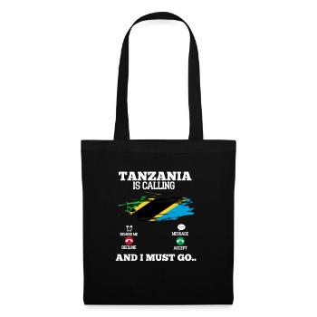Tanzanie - Sac en tissu - noir - Devant