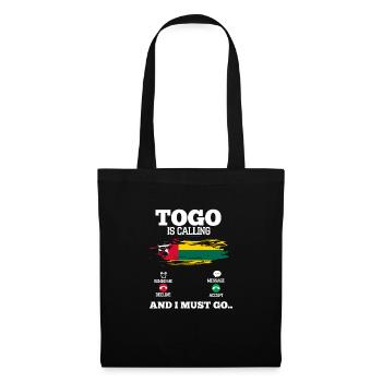 Togo - Sac en tissu - noir - Devant