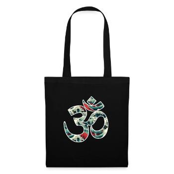 Résonance cosmique : le Om sacré - Sac en tissu - noir - Devant