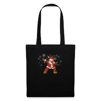 Noël Dabbing Père Noël Drôle de Noël Dab - Sac en tissu - noir - Devant