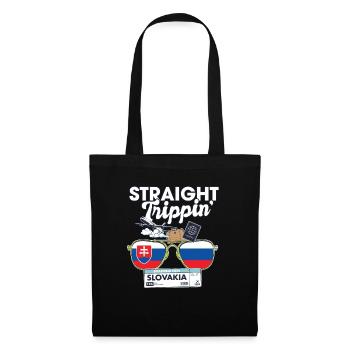 Straight Trippin' Slovakia Vacation Tour Travel - Stoffbeutel - Schwarz - Vorne