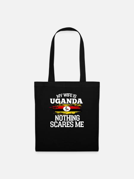 Uganda - Stoffbeutel - Schwarz