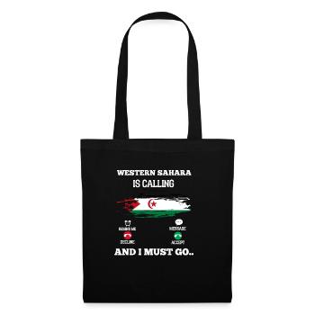 Sahara occidental - Sac en tissu - noir - Devant