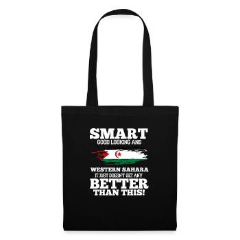 Sahara occidental - Sac en tissu - noir - Devant
