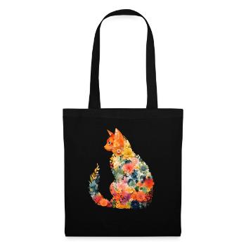 Cat Flowers Gift ideal for all of the cat lovers - Tote Bag - black - Front