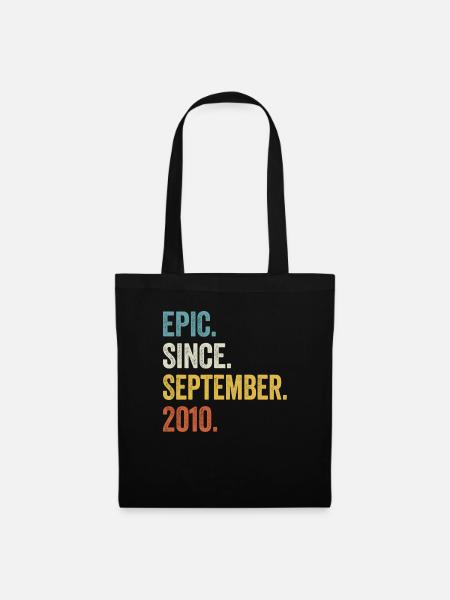 13. Geburtstag 13 Jahre Epic Since September 2010 - Stoffbeutel - Schwarz