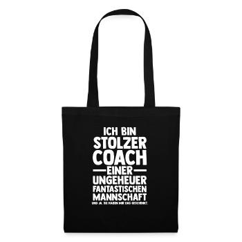 Mannschaft Trainer Und Coach - Stoffbeutel - Schwarz - Vorne