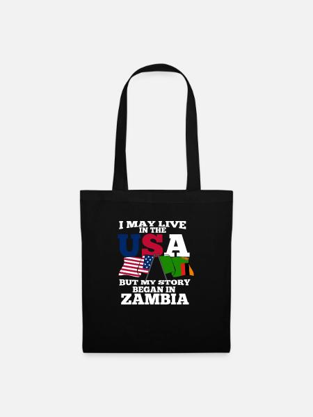 Sambia - Stoffbeutel - Schwarz