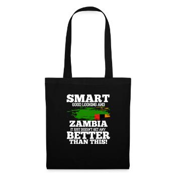 Sambia - Stoffbeutel - Schwarz - Vorne