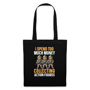 Action Figurine Collector Hobby Toy Collection - Sac en tissu - noir - Devant