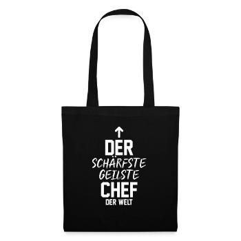Arbeit Kollegen Büro Teamleiter Führungskraft Chef - Stoffbeutel - Schwarz - Vorne