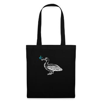 Mouette au papillon - Sac en tissu - noir - Devant