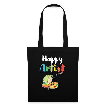 Happy Artist - Tote Bag - black - Front