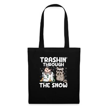 Trashin Through The Snow Garbage Gang Opossum - Stoffbeutel - Schwarz - Vorne