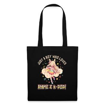 Juste un garçon qui aime l’anime et la K-Pop - Sac en tissu - noir - Devant