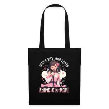 Juste un garçon qui aime l’anime et la K-Pop - Sac en tissu - noir - Devant