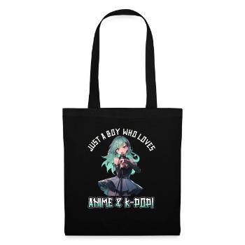 Juste un garçon qui aime l’anime et la K-Pop - Sac en tissu - noir - Devant