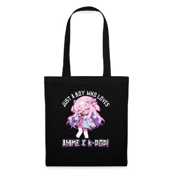 Juste un garçon qui aime l’anime et la K-Pop - Sac en tissu - noir - Devant