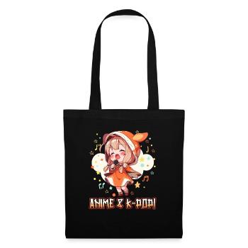 Anime et K-pop Musique pop coréenne Kpop - Sac en tissu - noir - Devant