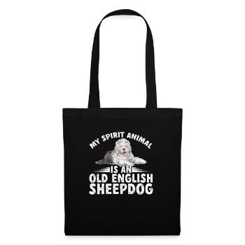 Old English Sheepdog Sheepie Bobtail - Tote Bag - black - Front