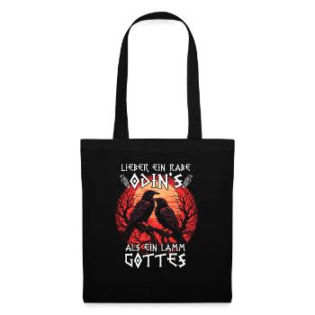 Vegvisir Compass | Viking T-Shirt | Odin's Raven - Tote Bag - black - Front