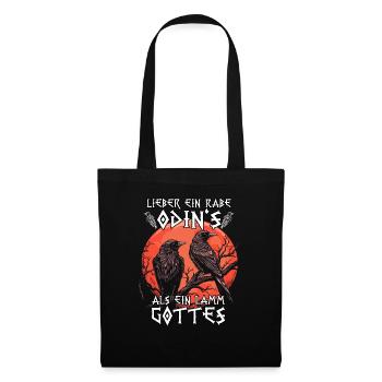 Légendes vikings | Costume Viking | Corbeau d’Odin - Sac en tissu - noir - Devant