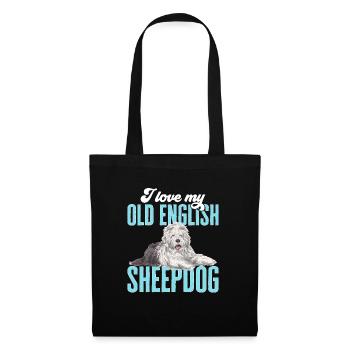 Old English Sheepdog Sheepie Bobtail - Tote Bag - black - Front