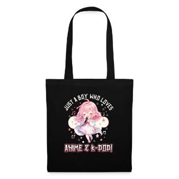 Juste un garçon qui aime l’anime et la K-Pop - Sac en tissu - noir - Devant