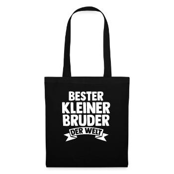 Geschwister Brüder Bruder - Stoffbeutel - Schwarz - Vorne