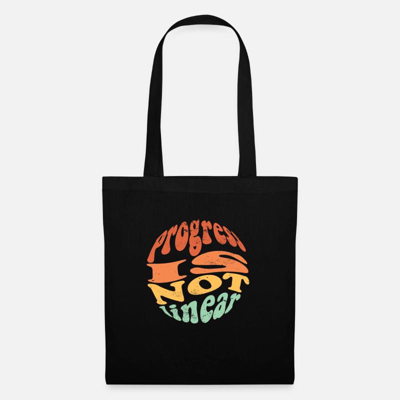 ABA Therapist Progress Is Not Linear Para Teacher - Tote Bag - black
