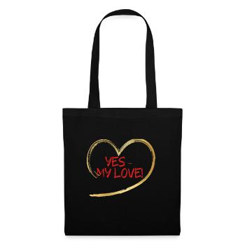 MY LOVE 3 - Stoffbeutel - Schwarz - Vorne