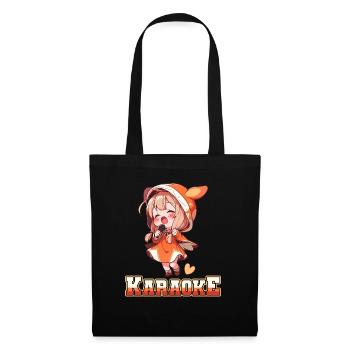 Filles Manga Anime Karaoké - Sac en tissu - noir - Devant