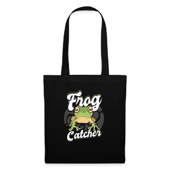 Herpetologist Toad Lover Amphibian Funny Frog Catc - Tote Bag - black - Front