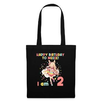 Anime Mandga K-Pop KPop Girl 2nd Birthday - Tote Bag - black - Front