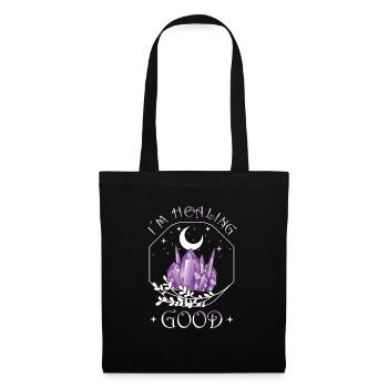 Funny Gemstone Chakra Healer Spiritual - Tote Bag - black - Front