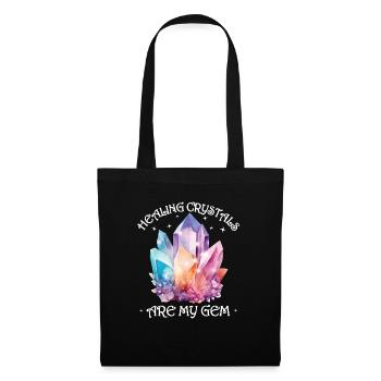 Funny Gemstone Chakra Healer Spiritual - Tote Bag - black - Front