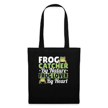 Crapaud Herpétologiste Amphibien Cool Frog Catcher Par - Sac en tissu - noir - Devant