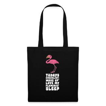 Funny flamingo - Tote Bag - black - Front