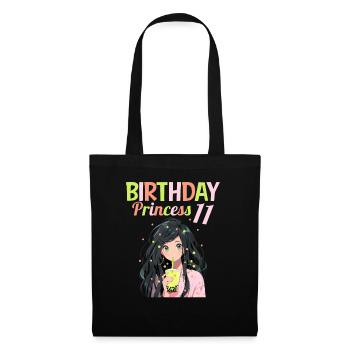 Anime Mandga Boba Bubble Tea 11ème anniversaire - Sac en tissu - noir - Devant