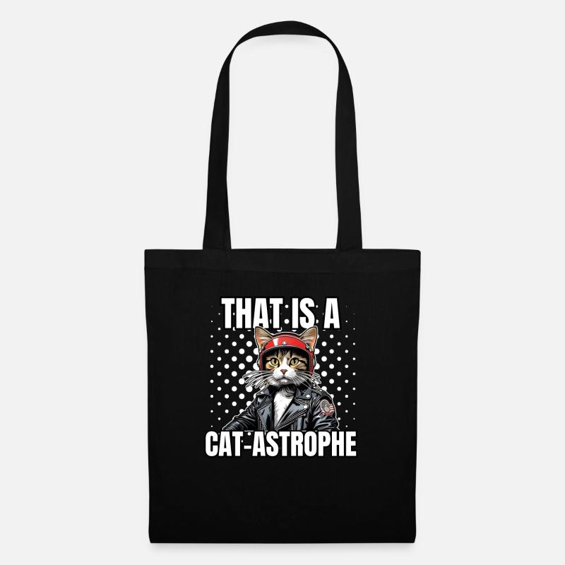 Katzen Katze Katzenshirt Katze Geschenkidee kitten - Stoffbeutel - Schwarz