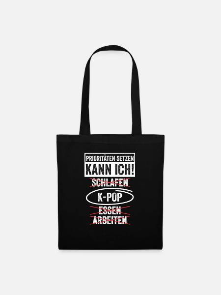 Korea Musik Kpop - Stoffbeutel - Schwarz
